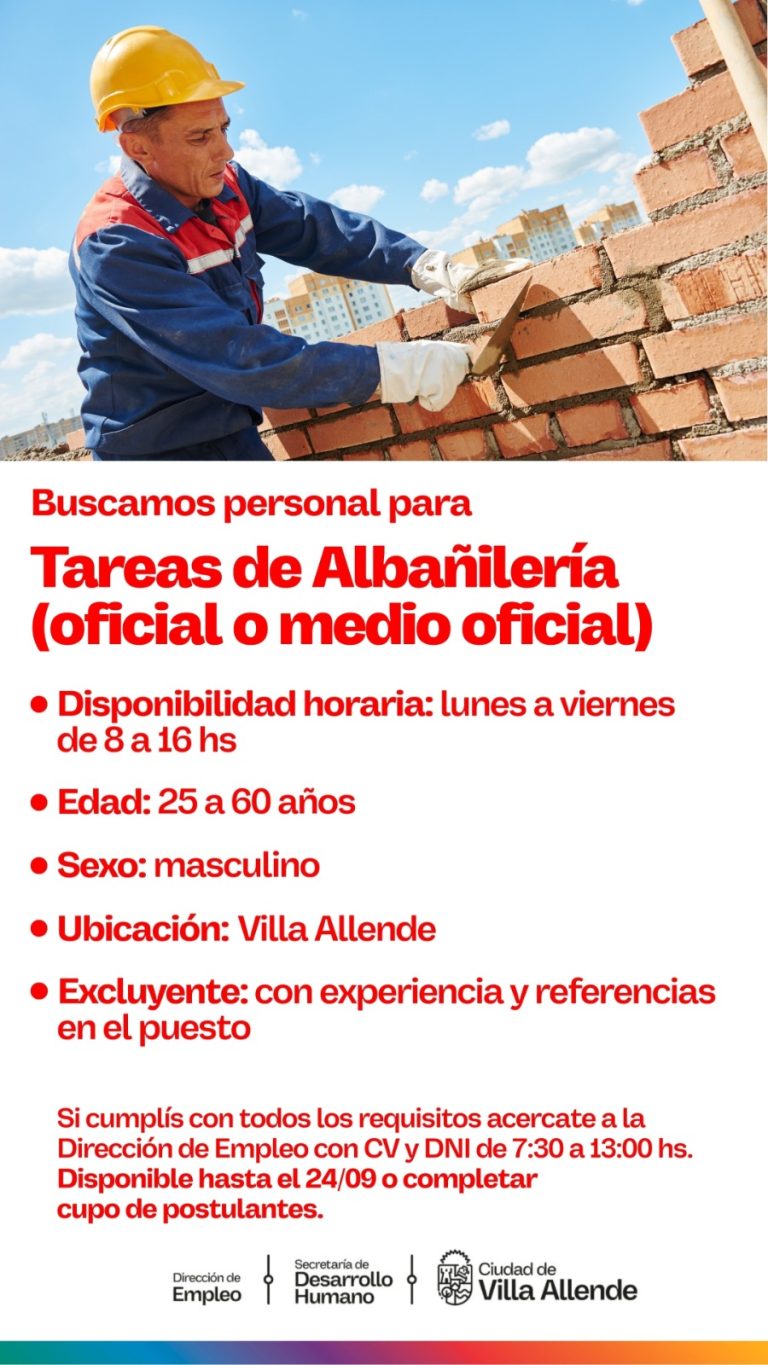 tareas de albañileria